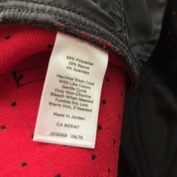 New Talbots Stretchy Black Red Dot Straight Leg Pants SZ 12 - Picture 8 of 11